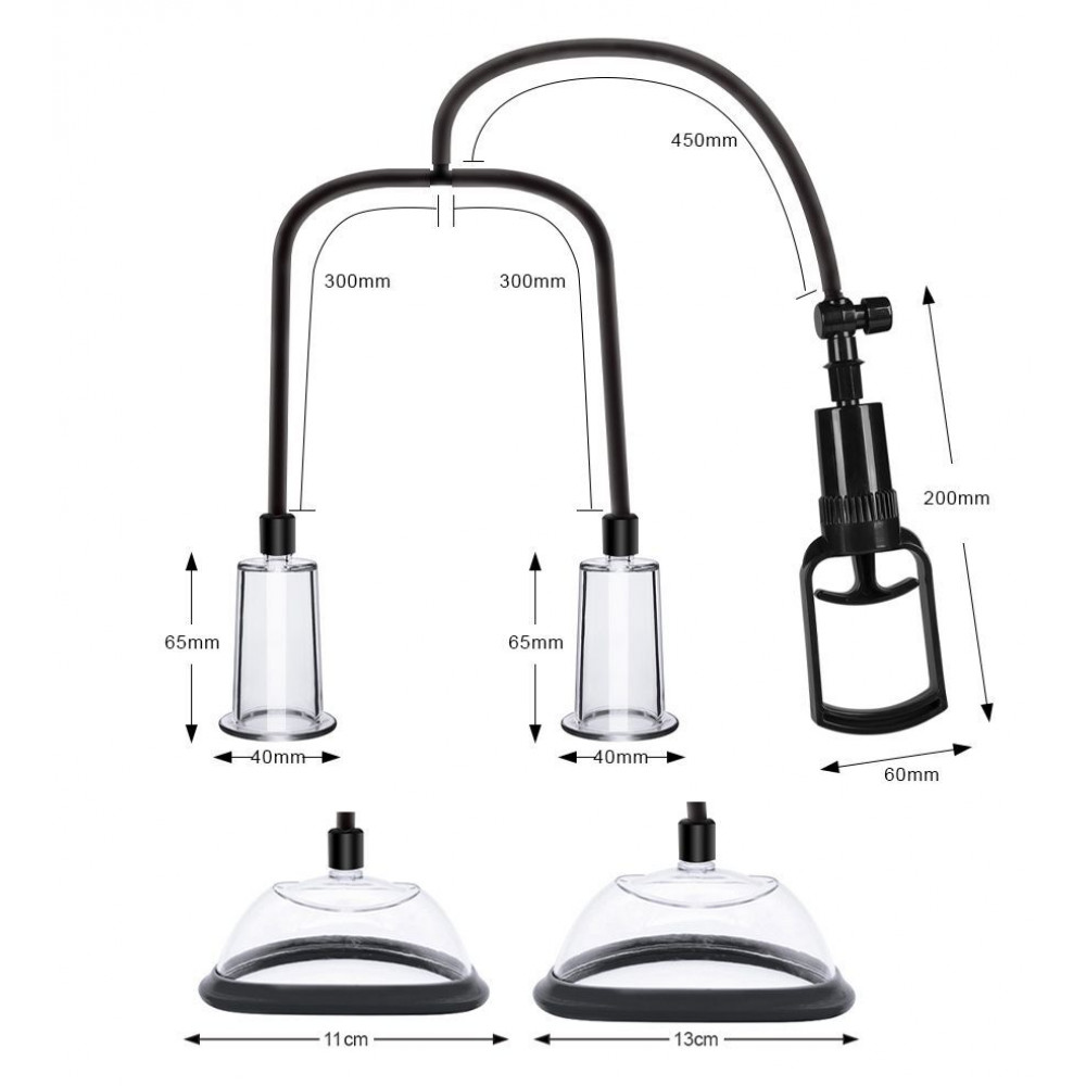 Різне - Вакуумна помпа для грудей та сосків Men Powerup Passion Pump 1