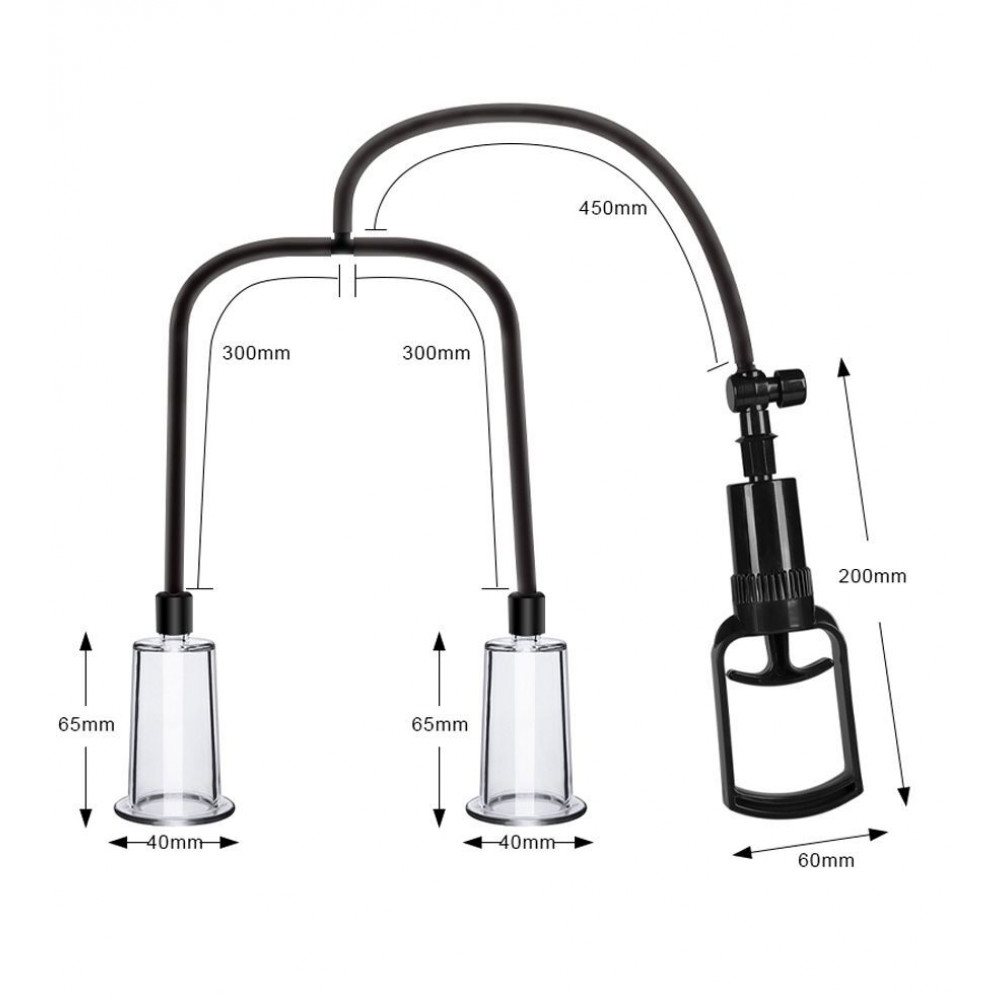 Різне - Вакуумна помпа для грудей та сосків Men Powerup Passion Pump 3
