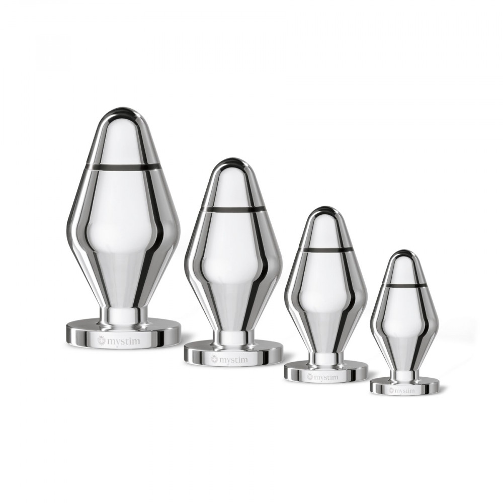 Різне - Металева анальна пробка Mystim Little John для електростимулятора, діаметр 4см 6