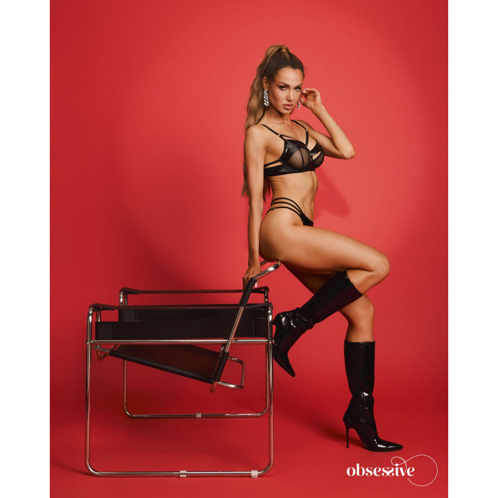 Еротичні комплекти - Комплект Obsessive Dominna 2-pcs set S/M 5