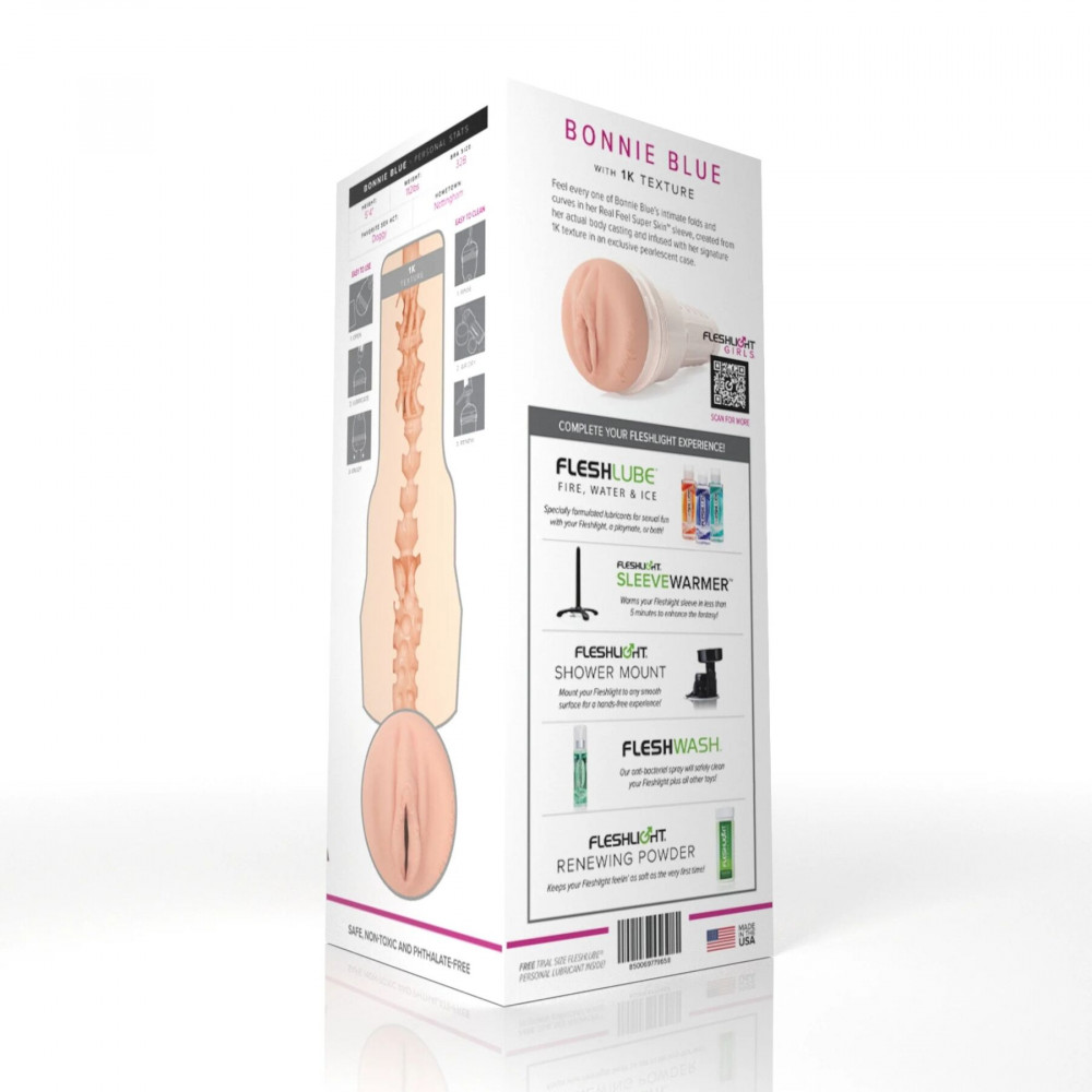Мастурбаторы без вибрации - Мастурбатор Fleshlight Girls: Bonnie Blue - 1K, со слепка вагины, очень нежный 1
