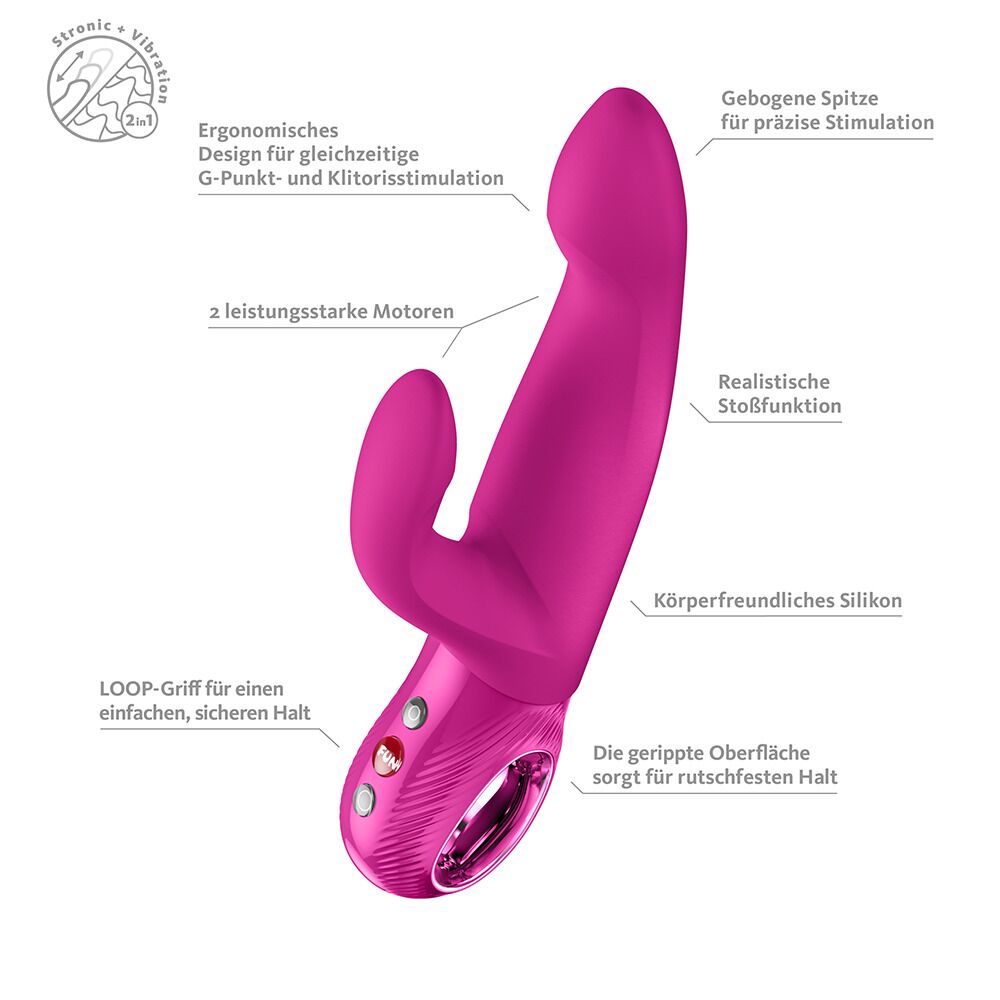 Класичний вібратор - Пульсатор Fun Factory Bi Stronic Immerse 8