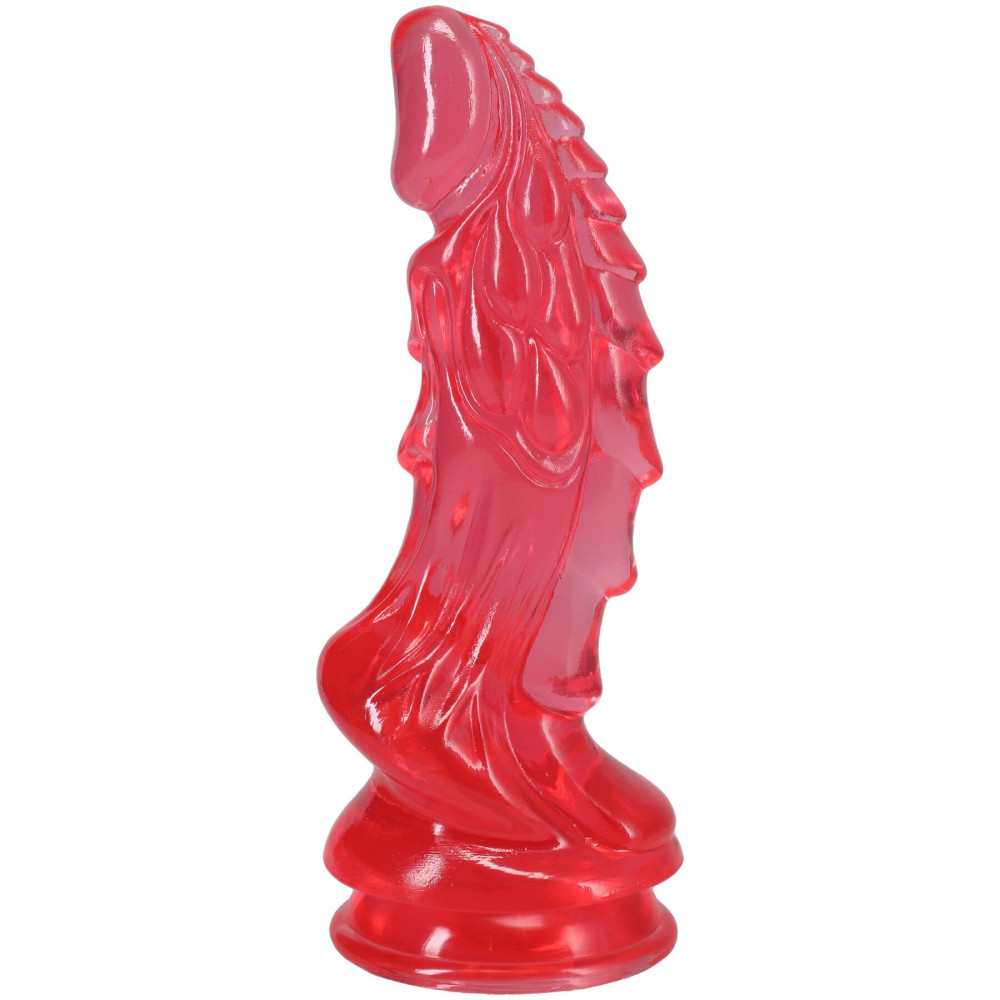 Фалоімітатор - Фентезійний фалоімітатор Doc Johnson Crystal Jellies - Invader Dong 8.5 Inch - Pink