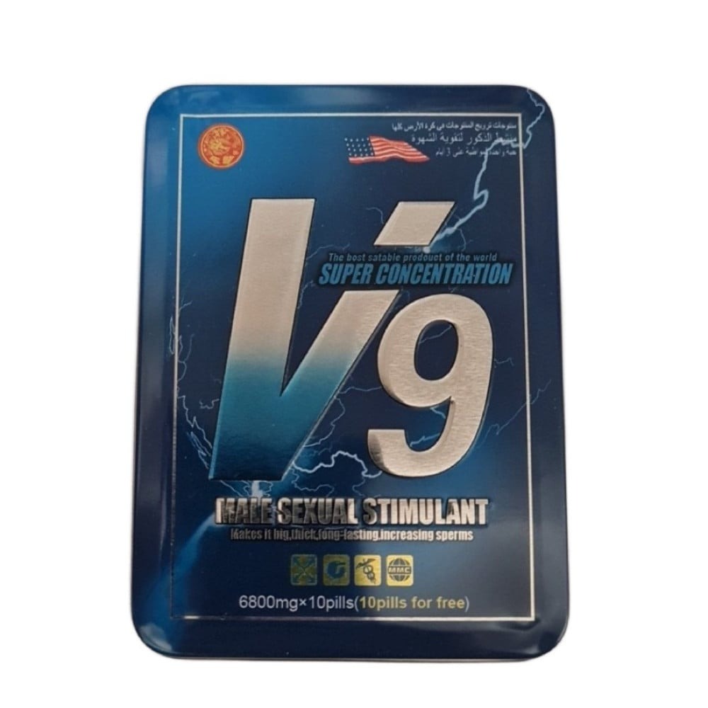  - Таблетки для чоловіків V9 для посилення потенції (ціна за платівку, 10 табл.) 1