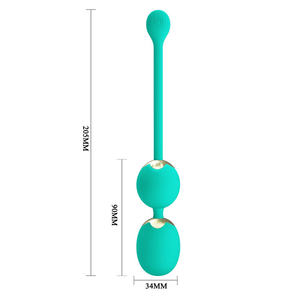 Вагинальные шарики и тренажеры - Вагинальные виброшарики Pretty Love Lechies Dream с пультом, 20.5 х 3.4 см 7