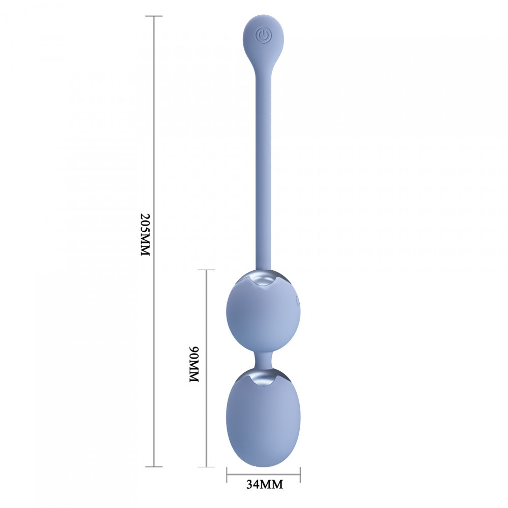 Вагинальные шарики и тренажеры - Вагинальные виброшарики PRETTY LOVE Willie с пультом, 3.4 см 5