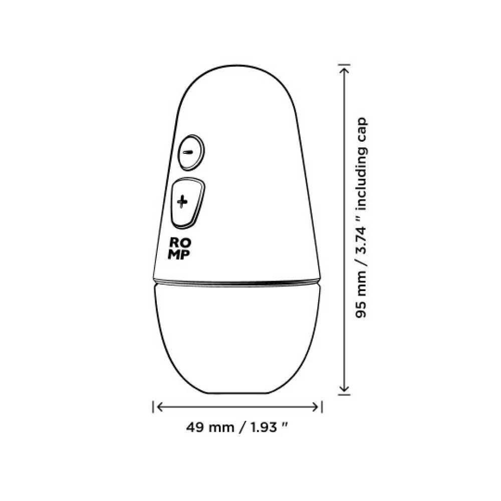 Різне - Вакуумний стимулятор для клітора ROMP Free X, силіконовий, фіолетовий 8