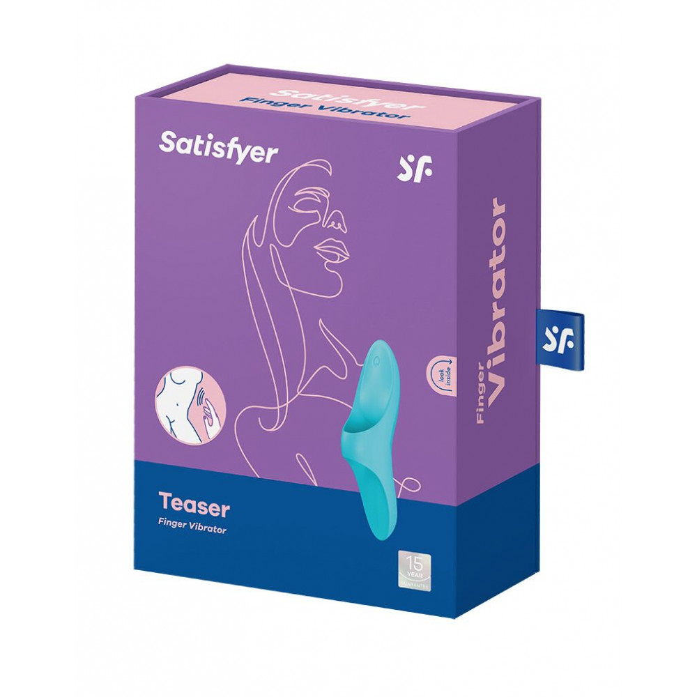 Клиторальный вибратор - Вибратор на палец Satisfyer Teaser Light Blue 1