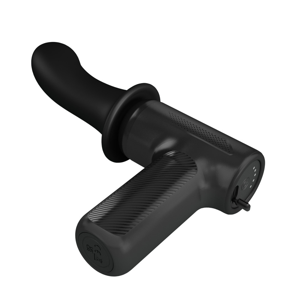 Різне - Вібромасажер пістолет Dj Doctor Massage Gun чорний, 12.1 х 3.8 18