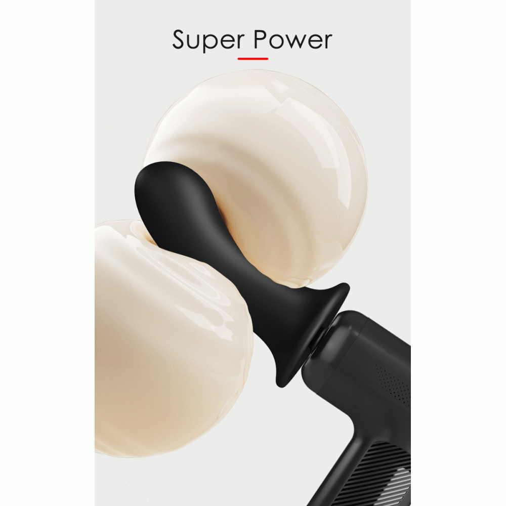 Різне - Вібромасажер пістолет Dj Doctor Massage Gun чорний, 12.1 х 3.8 11