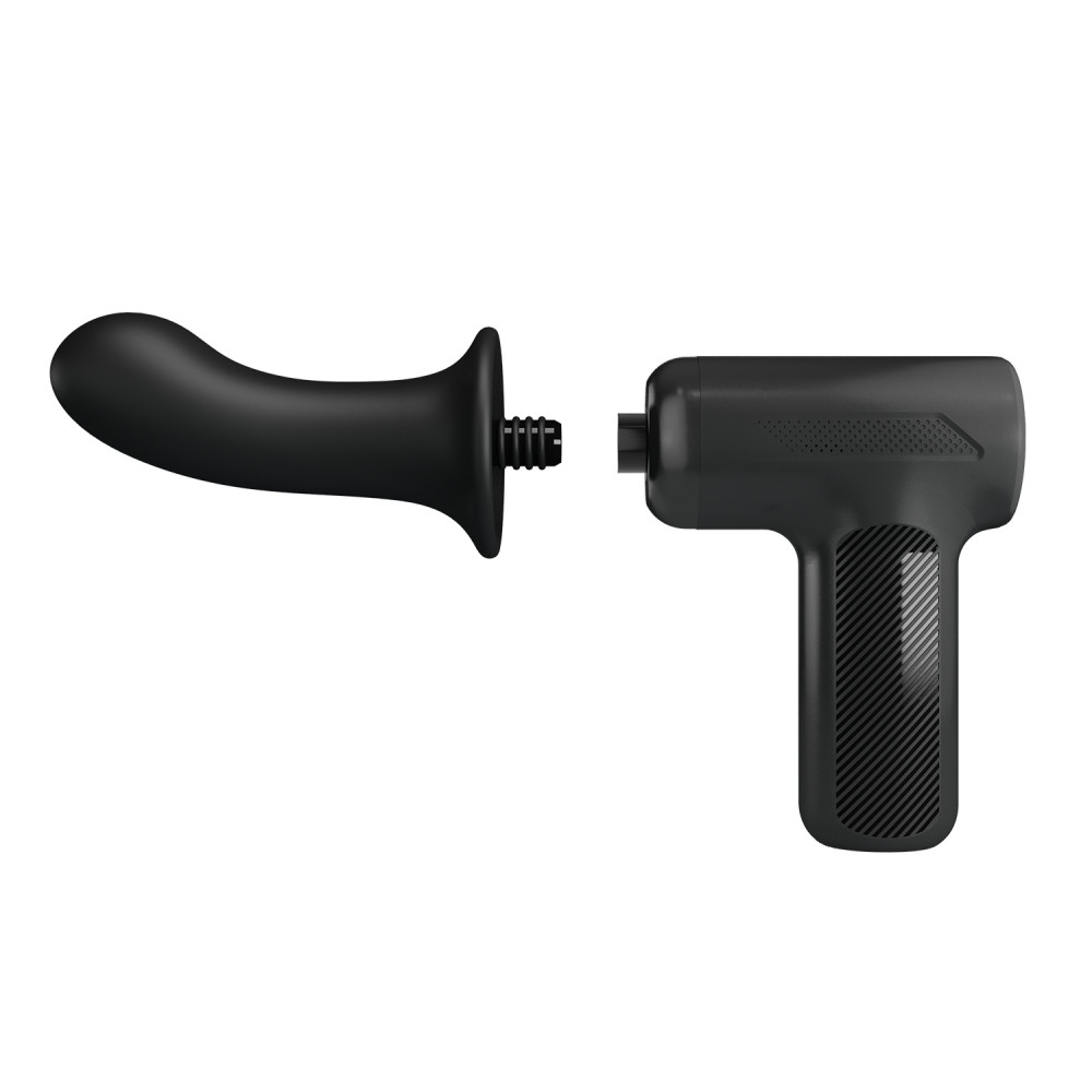 Різне - Вібромасажер пістолет Dj Doctor Massage Gun чорний, 12.1 х 3.8 21