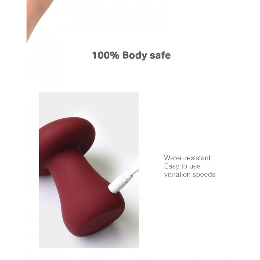 Різне - Вібратор для клітора у формі грибочка Sweet Em Velvet Lure Рожевий 7