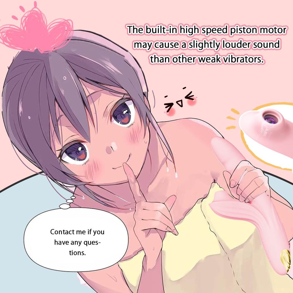 Вибратор-кролик - Вибратор-кролик BeYourLover Anita с вакуумом, фрикциями и подогревом, розовый, 22,2 х 8 см 4