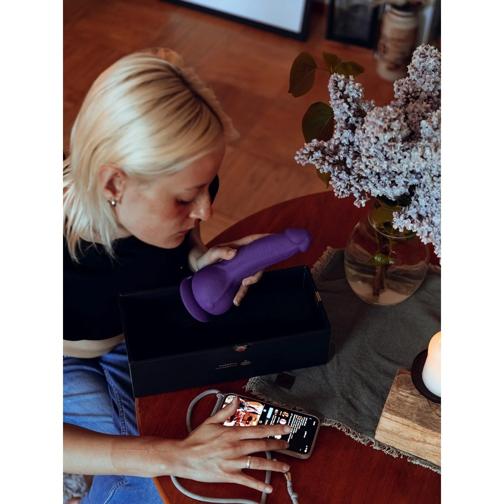 Різне - Вібратор реалістичний на присосці Greal 2 Gvibe, фіолетовий, 22 х 3.7 см 3