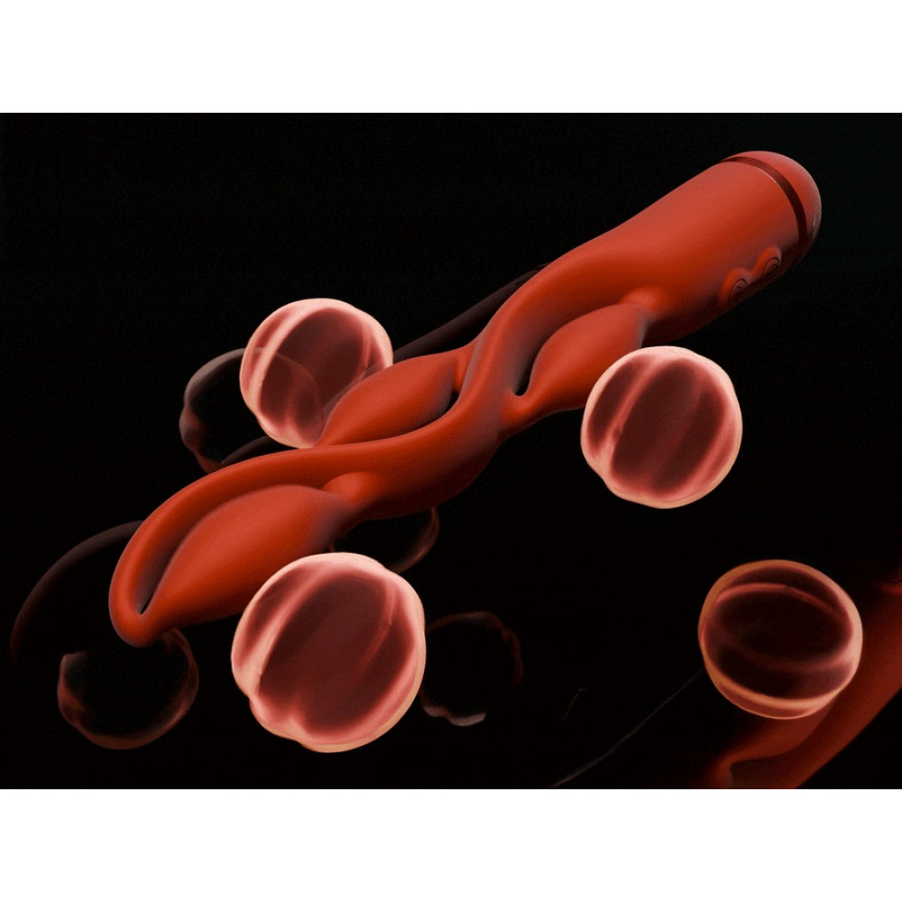 Різне - Імпульсний вібратор з ефектом пульсації UPKO UEROS для тривимірної стимуляції, червоний 16