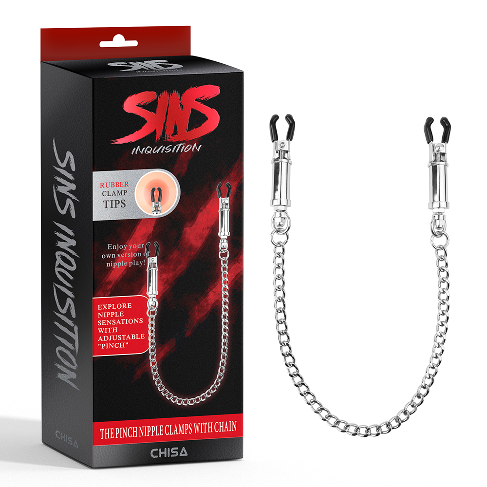  - Зажимы для сосков Sins Inquisition The Pinch Nipple Clamps with Chain