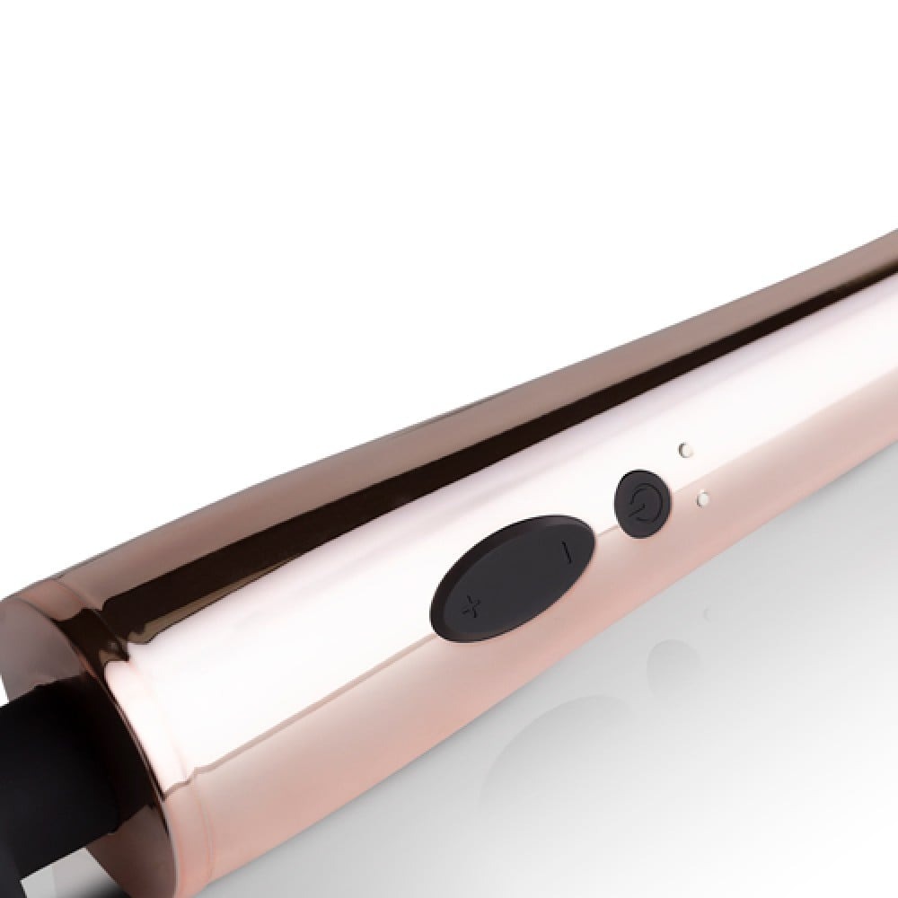 Вибромассажеры - Вибратор-микрофон Rosy Gold, силиконовый, розово-черный, 30 см 3