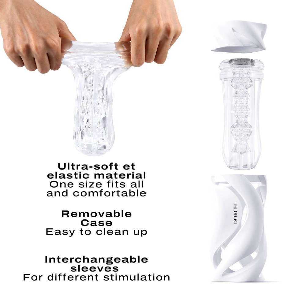 Секс іграшки - Мастурбатор Dorcel DEEP BLOW WHITE (м'яте паковання!!!) 4