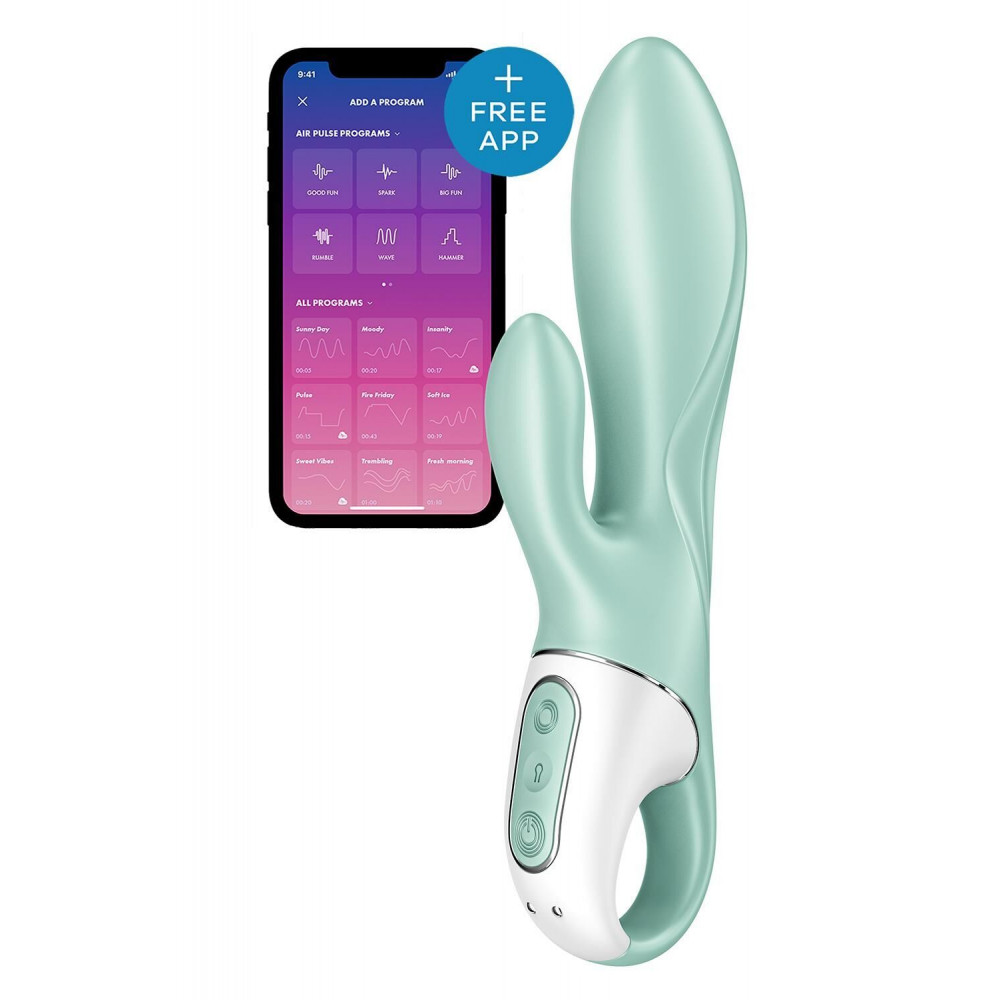 Секс игрушки - Смарт вибратор-кролик Satisfyer Air Pump Bunny 5+ (мятая упаковка!!!)