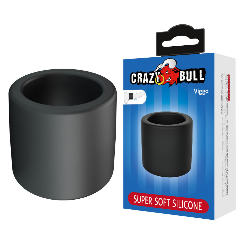  - Ерекційне кільце Crazy Bull - Viggo Super Soft Silicone Cock Ring, BI-210249