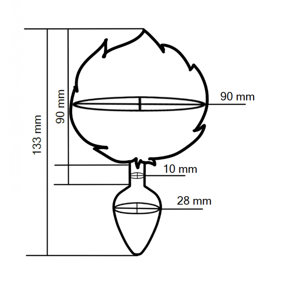 Анальные игрушки без вибрации - Анальная пробка с хвостом EGZO - Bunny Tail Silver Plug Black, size S 2