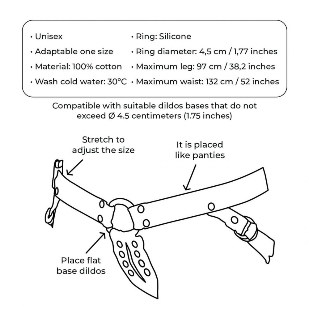 Страпони - Джинсові трусики для страпона Adrien Lastic - Lastic Strap-on 4