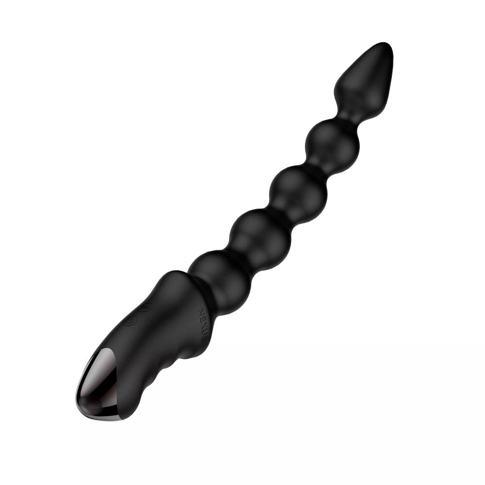 Секс игрушки - Анальная елочка с вибрацией Nexus Bendz черная, 29.2 х 3.6 см 3