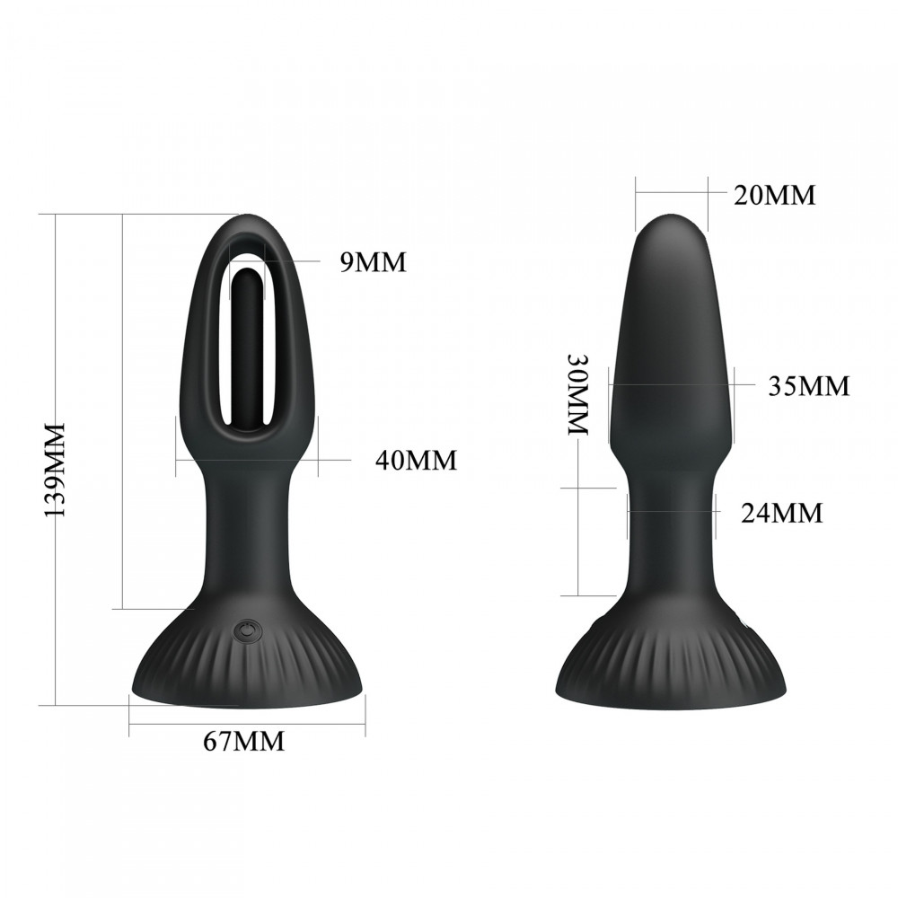 Різне - Анальний стимулятор з вібрацією PRETTY LOVE - HUBERT, BI-040197 6