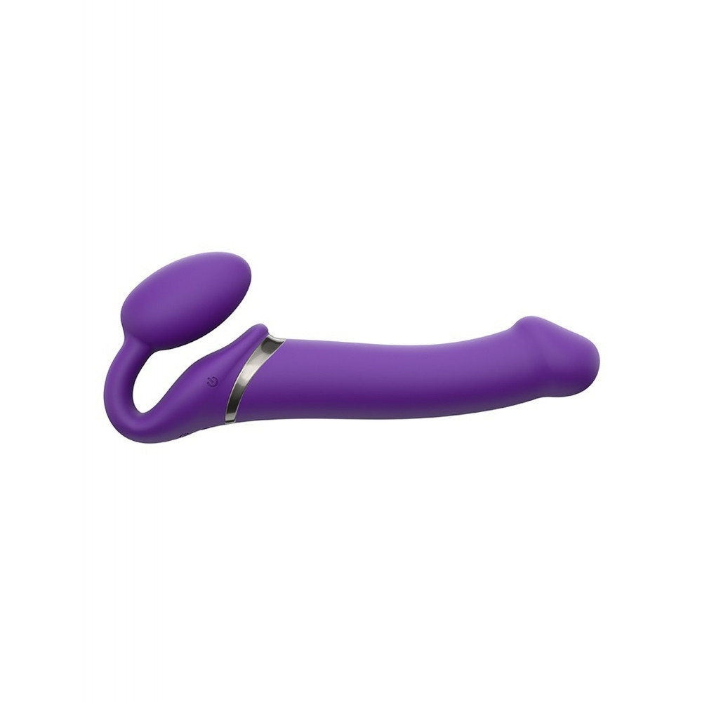 Секс игрушки - Безремневый страпон с вибрацией, Strap On Me-Strapless Vibrating, фиолетовый, 19 х 3.7 см 9