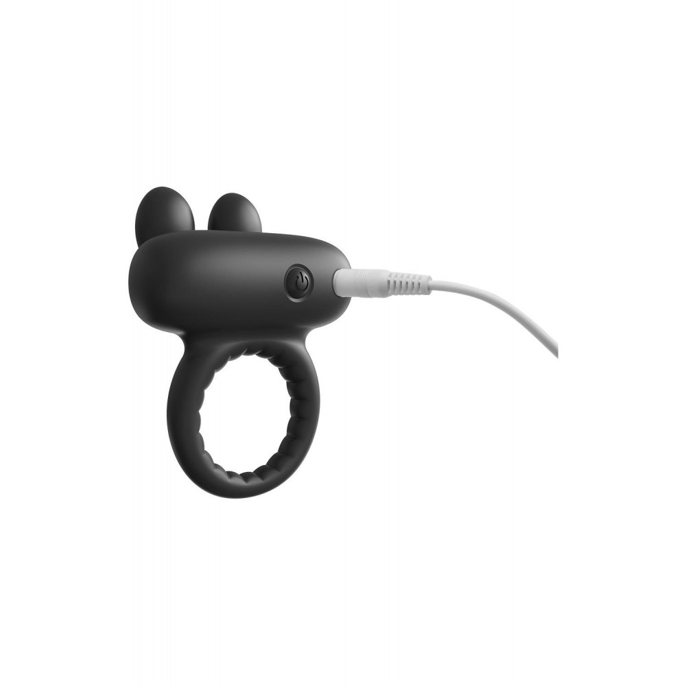 Разное - Эрекционное виброкольцо Dreamtoys Ramrod Rabbit с ушками для клитора, черное 7