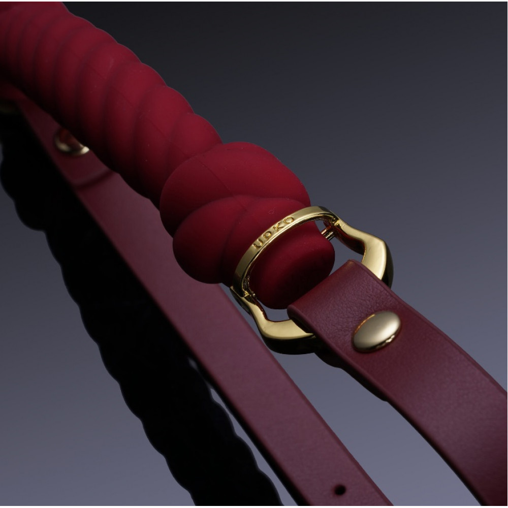 Разное - Кляп в форме жгута с узлами UPKO Desire for Mouth Bondage Collection, красный 1