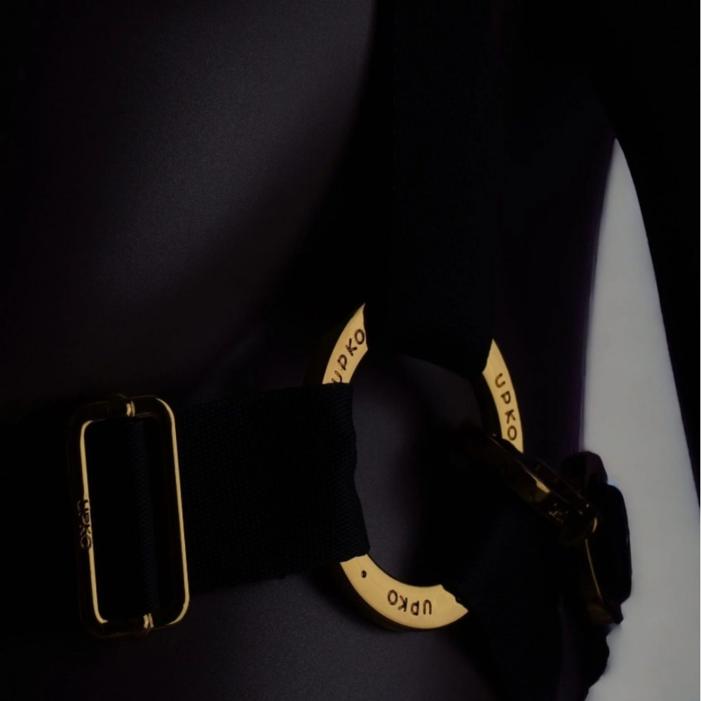 Різне - Комплект Поні UPKO портупея та упряж з кляпом, чорний 4