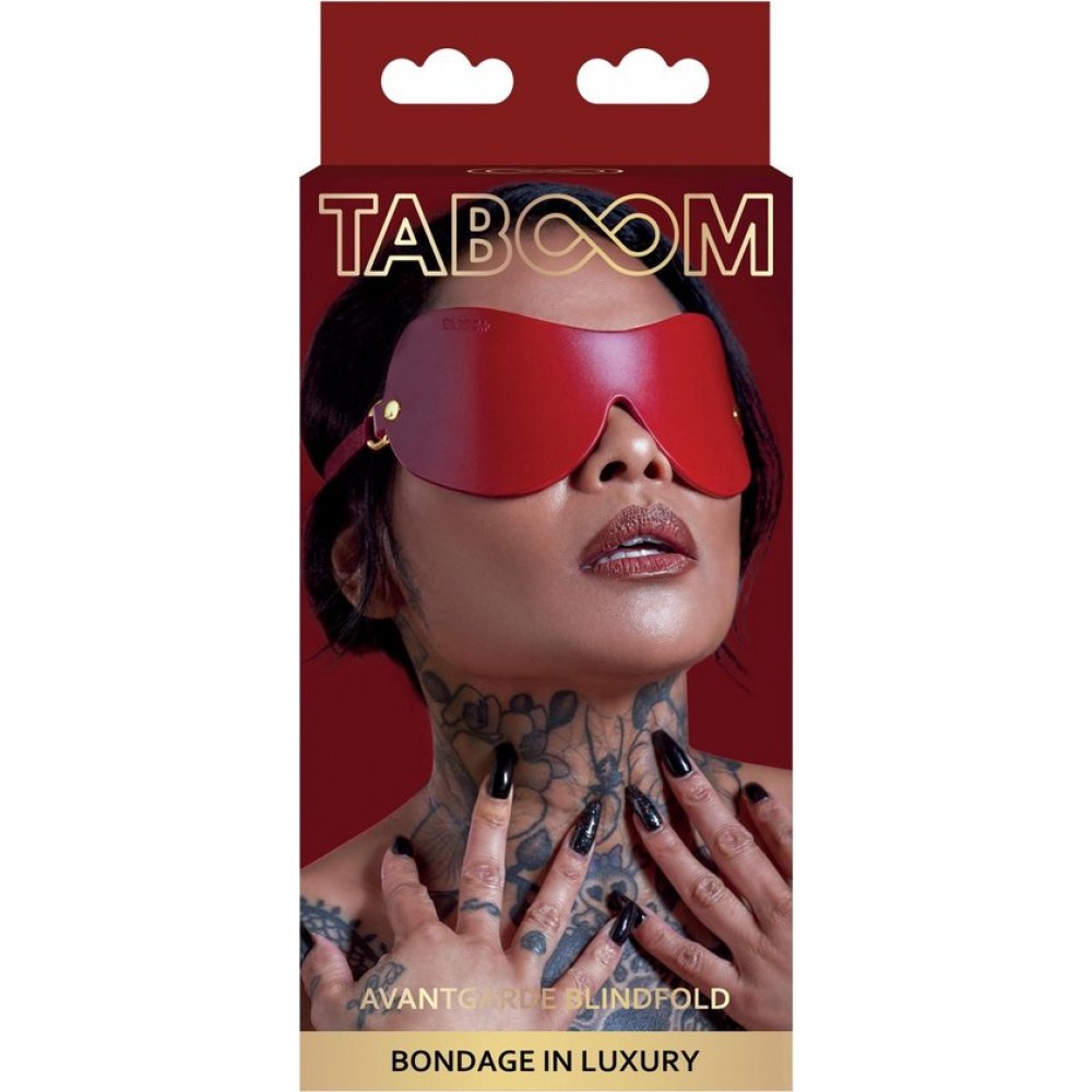 Секс игрушки - Маска с закрытыми глазами Taboom, красная 1