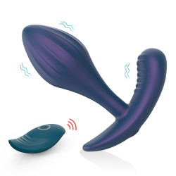 Массажёр простаты Every Night Toys Miah с дистанционным управлением, синий, 10 режимов вибрации