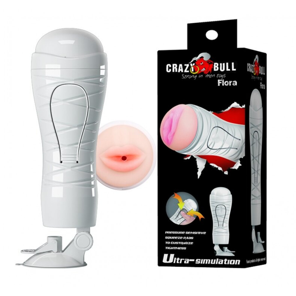 Різне - Мастурбатор ротик CRAZY Bull-Flora, BM-00900T48N-2