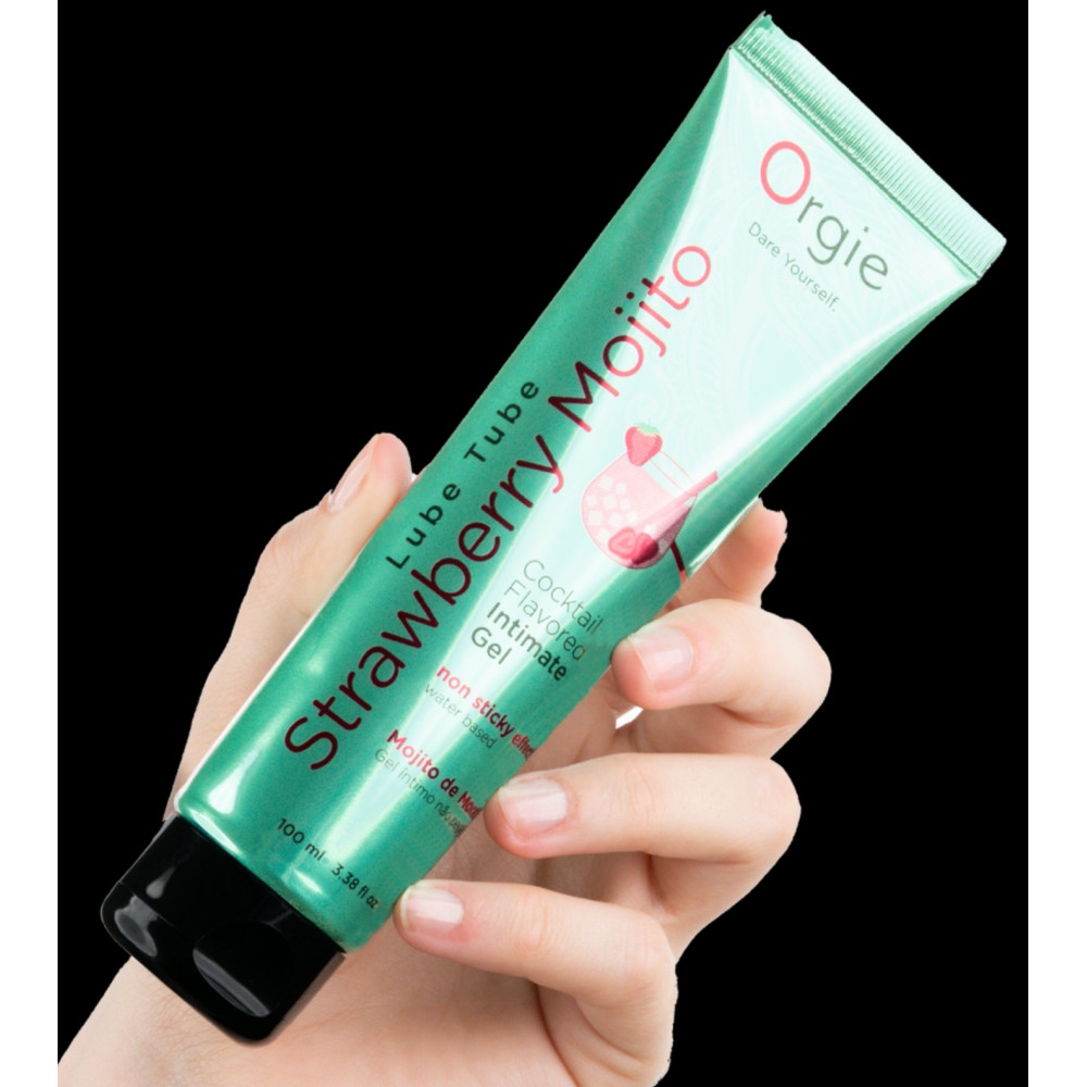 Разное - Оральный лубрикант Orgie Cocktail Flavored Intimate Gel - Strawberry Mojito, 100 ml 2