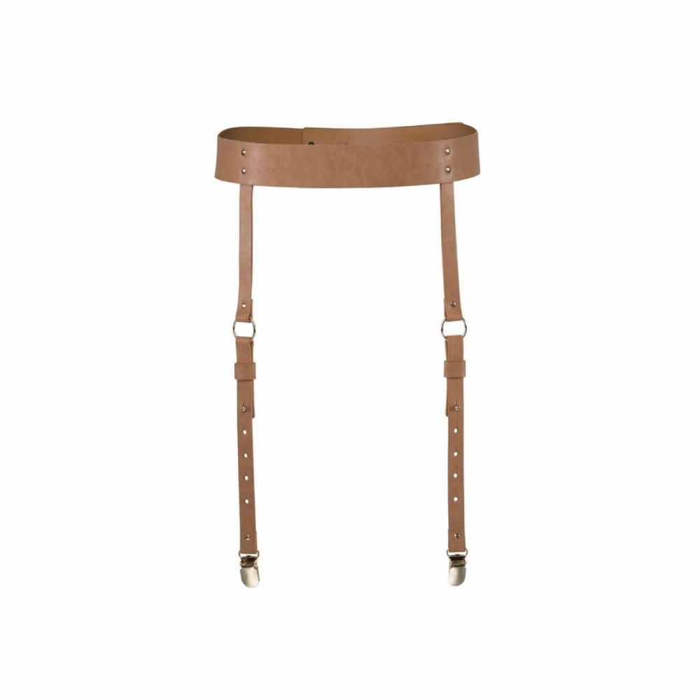 Різне - Підтяжки Bijoux Indiscrets MAZE - Suspender Belt Brown O\S 4