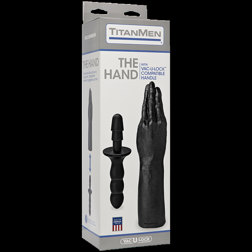 Анальные игрушки - Рука для фистинга Doc Johnson Titanmen The Hand with Vac-U-Lock Compatible Handle, диаметр 6,9см 1