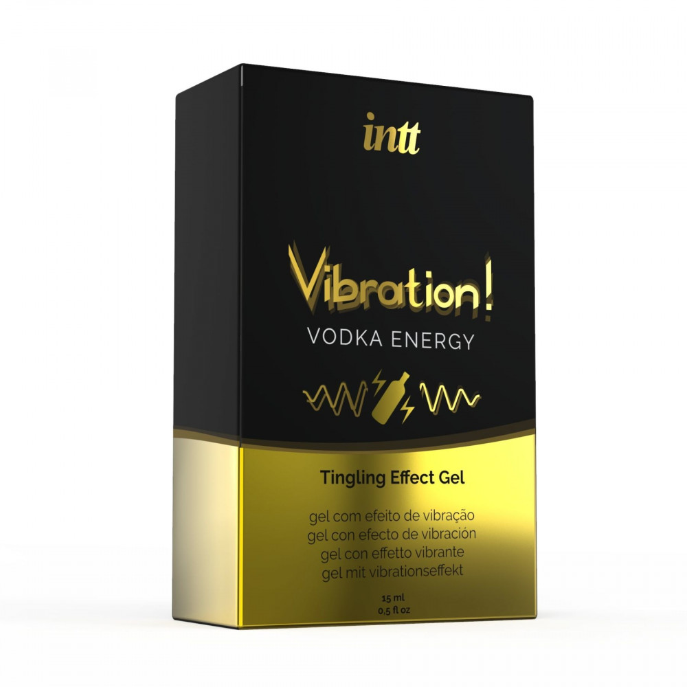 Женские возбудители - Жидкий вибратор Intt Vibration Vodka (15 мл), густой гель, очень вкусный, действует до 30 минут 1