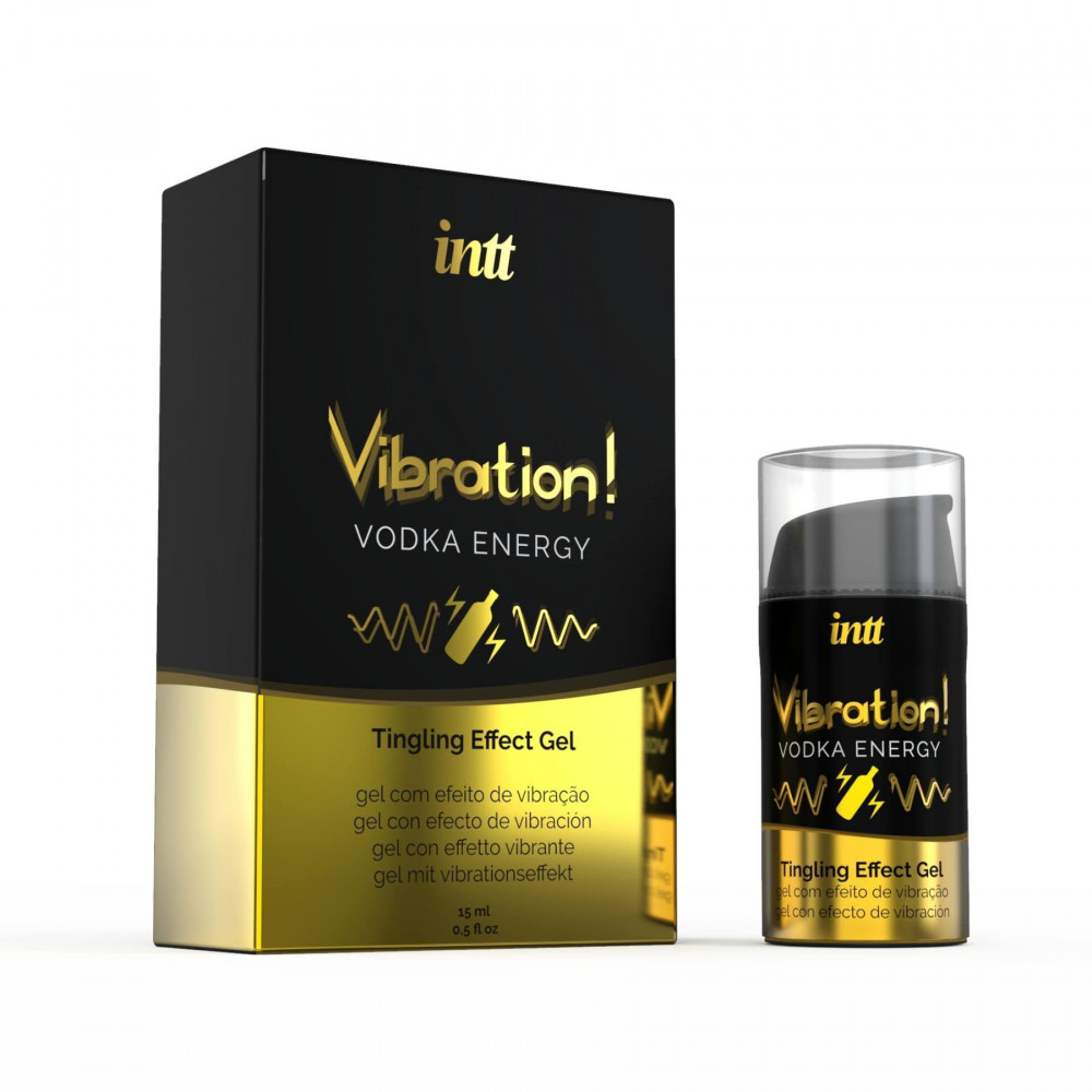 Женские возбудители - Жидкий вибратор Intt Vibration Vodka (15 мл), густой гель, очень вкусный, действует до 30 минут