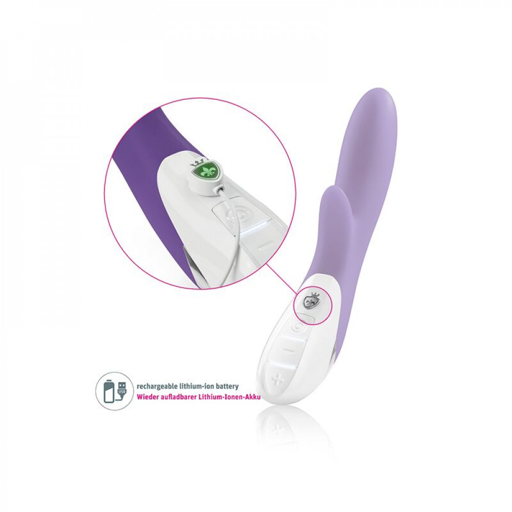 Вибратор-кролик - Вибратор-кролик Mystim Danny Divido Purple с глубокой вибрацией, 2 мотора 5