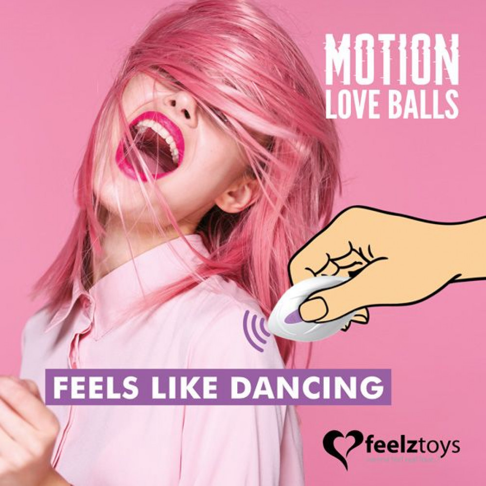 Вагинальные шарики - Вагинальные шарики с жемчужным массажем FeelzToys Motion Love Balls Foxy с пультом ДУ, 7 режимов 2