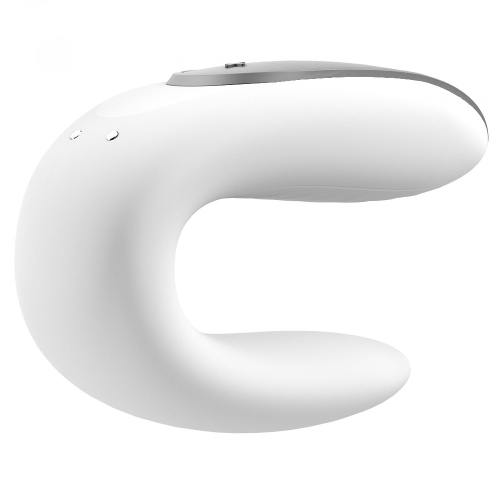 Игрушки для пар - Смарт-вибратор для пар Satisfyer Double Fun (White) с пультом ДУ 1