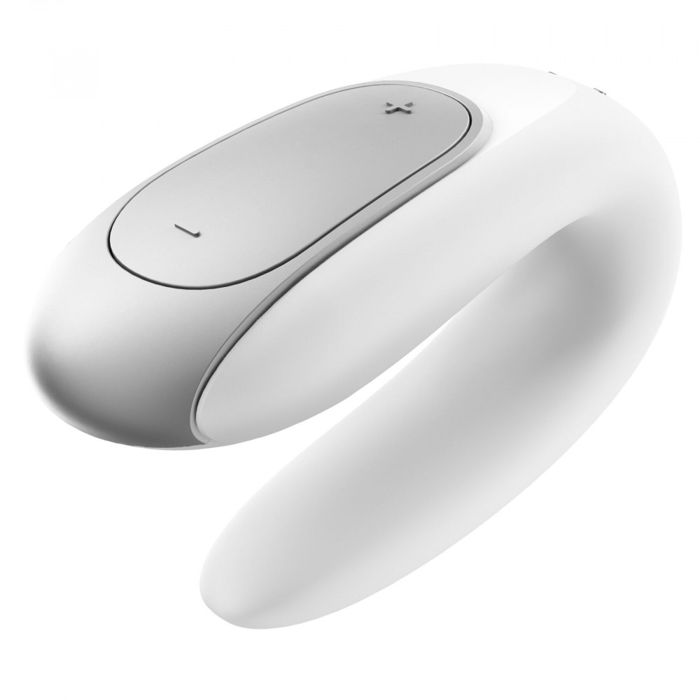 Игрушки для пар - Смарт-вибратор для пар Satisfyer Double Fun (White) с пультом ДУ 3