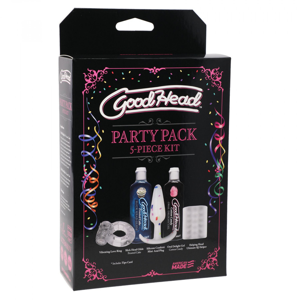 Стимулирующие средства и пролонгаторы - Набор Doc Johnson GoodHead - Party Pack – 5 Piece Kit 1