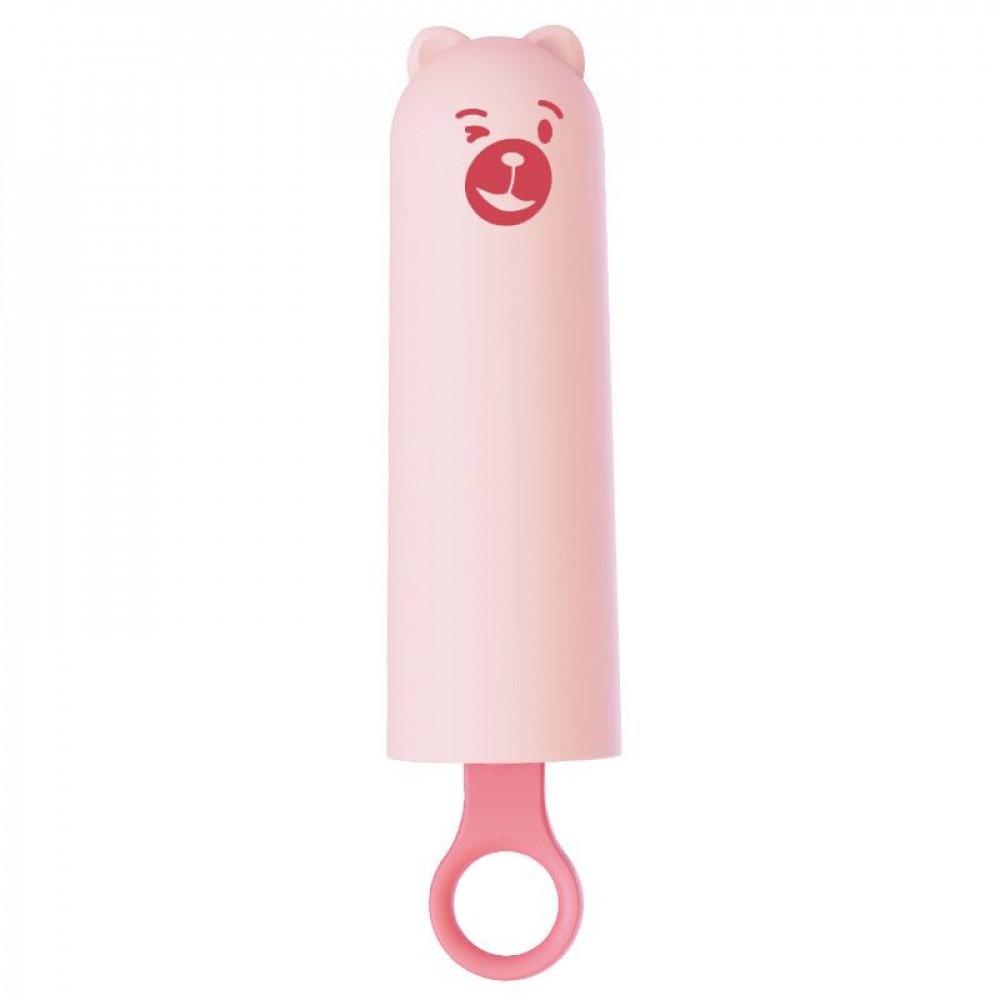 Вибратор - Вибратор CuteVibe Teddy Pink (Black Dildo), реалистичный вибратор под видом мороженого