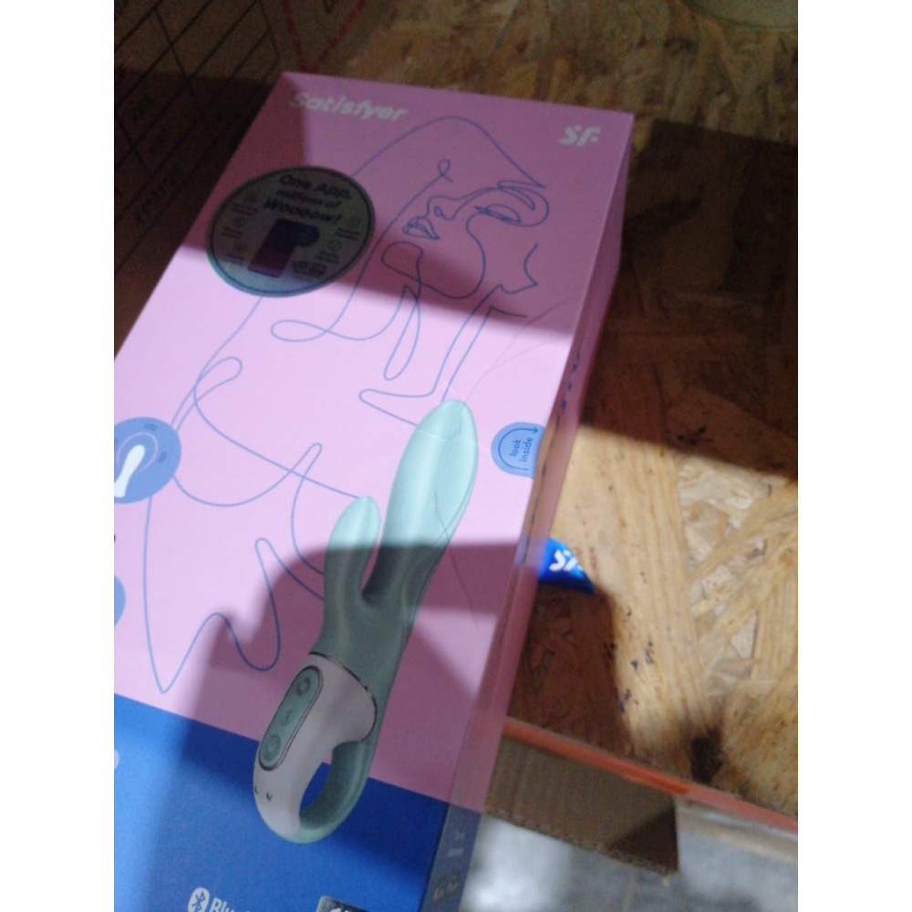 Секс игрушки - Смарт вибратор-кролик Satisfyer Air Pump Bunny 5+ (мятая упаковка!!!) 1