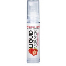 Стимулюючий лубрикант від Amoreane Med: Liquid vibrator-Strawberry (рідкий вібратор ), 10 ml