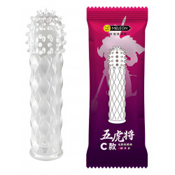 Стимулирующая насадка-презерватив Meleon AR034 D