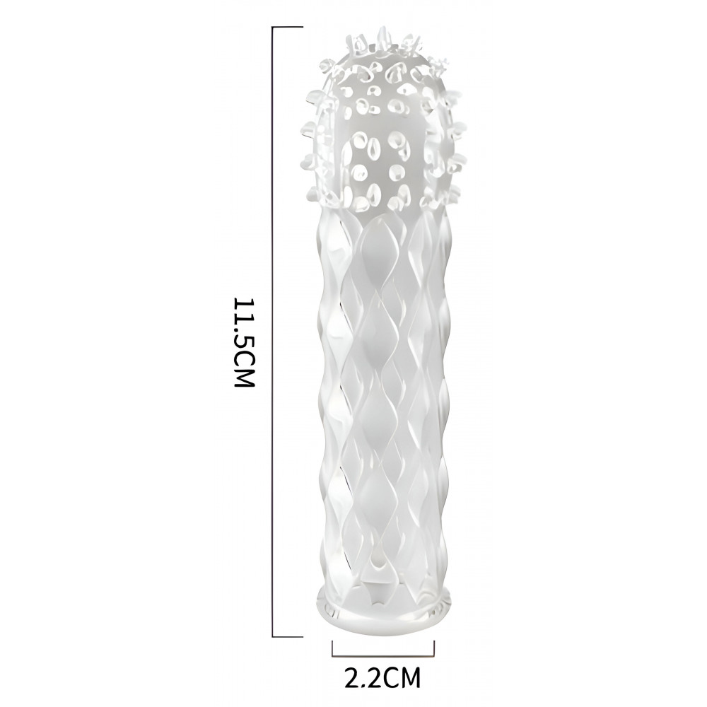 Різне - Стимулююча насадка-презерватив Meleon AR034 D 2